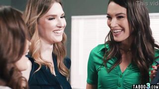 Wicked mother I'd like to fuck lesbian babes double permeating a petite titted bitch