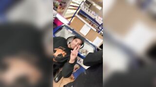 The store owner can’t make no doubt of that babe sucked my massive ramrod in his store