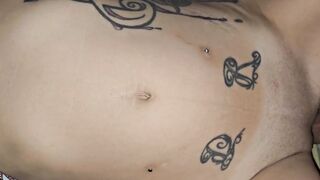 CREAMPIE POV Banging my GF petite cunt and CUM IN HER VAGINA