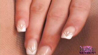 Blond Freak Pulls Her Pantyhose Taut To Show Her Shaggy Cunt