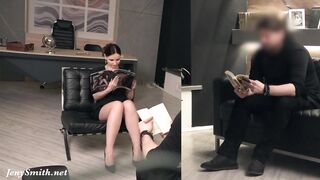 Silence. Jeny Smith with no pants teasing a dude. Spy livecam