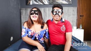 Cuckold lends his wife to be screwed by 3 ebony dudes