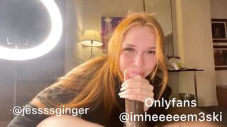 Red head takes bbc for the 1st time!