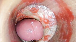 Camera Inside Unfathomable Snatch Captures Large dose Cumshot of Goo ASMR