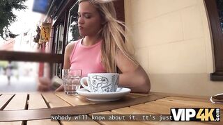 VIP4K. Anal stranger story after coffee. Hawt sex with Novella Night