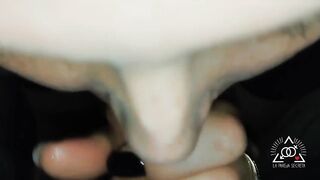 Sucking the tip of his schlong whilst this guy fondles my face