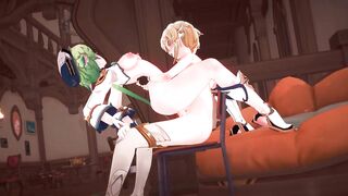 Sucrose x Shemale hentai Lumine - Genshin Impact