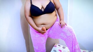 Large Bazookas Hawt Stepmom's Biggest Obese Penis caught in Hotel Room with Masturbation!