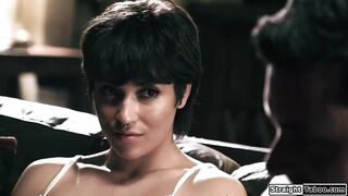 Stepdad Ryan Driller craves to know for sure if his stepdaughters gf Brooklyn Gray is indeed a lesbo.That guy offer that guy screws her so that babe can be sure