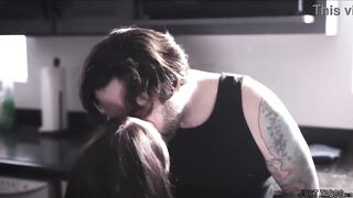 Tommy and his wife love having sex in strange places, and this day the kitchen was the place closest to their impulse. This chab needed to cum in her throat!