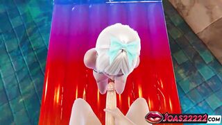 Luna the Hot Golden-haired – CG Anime Animation of Blue Bikini Joy, Tongue Licking for Large Schlong, and Deepthroat Hard Bang with Jizz flow In Babe Elect two