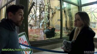 SEXY BLOND MELODY MARKS CHEATING THREE-SOME in BOYFRIEND’S DAYBED– DISSOLUTE FAMILY 4K