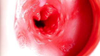 This gorgeous snatch is throbbing and squeezing my schlong! Camera inside the aperture!