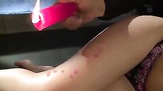 LARGE INVESTIGATOR HANGING UPSIDE DOWN ANAL OKINA ANNA