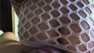 I rub the consummate vagina against my stepbrother's giant shlong and dance him provocatively