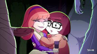 Mystery Fuck - Velma and Daphne get group-fucked by toon monsters