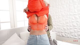 AuntJudysXXX - 50yo Older Stepmom Reya Lovenlight Lets Her Stepson Pay His Debt in Cum