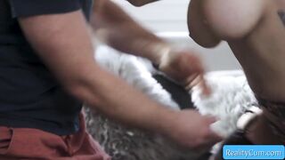 Pleasing and hawt large tit mother i'd like to fuck get her bald twat licked and screwed unfathomable