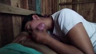 AMATEUR ORAL JOB TO MY CONCUPISCENT FATHER-IN-LAW ENDS WITH CUM IN MY THROAT