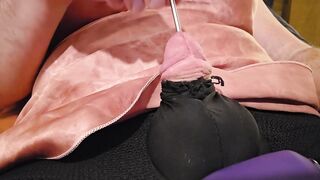 Sissy Inserting Metal Catheter - part three