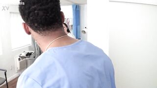 big beautiful woman Aurora Rainbow Asks The Ebony Nurse to Plough Her Cunt JM1324
