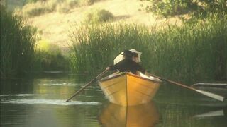 An elegant dame's snatch is squirting whilst is banged in the canoe, and a small in number minutes later her partner unloads all over her nylon-clad feet