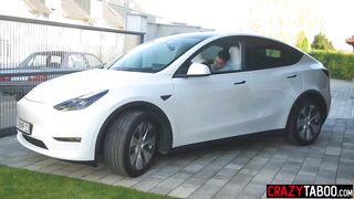 Hawt teen drank large rod and hawt hottie enjoyed coarse anal-act of love