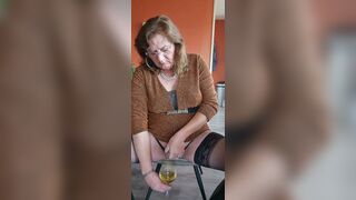 Drinking a precious glass of champagne whilst enjoying a cigar