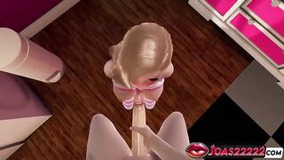 Pink Princess Sonia, Hawt Blond Hentai Hotty in CG Manga - Intensive Solely Tongue Licking, Sloppy Blow job, Tugjob for Biggest Jizz flow on Face In Playgirl Choose two