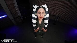 VR Conk: Padavan Ashoka Bangs Hard Groaning And Sucks Large Weenie In Star Wars Cosplay Parody pt.1