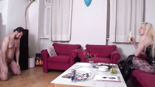 Playing with the banana