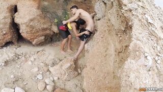 Hot apolonia banged on the beach