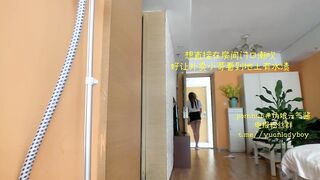 伪娘元气酱OL齐逼短裙露鸡鸡接外卖+酒店走廊潮吹（后有彩蛋）