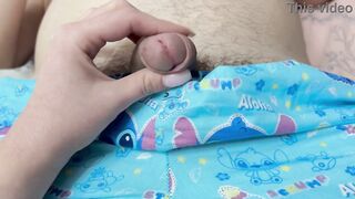 My stepdad's small weenie fills my stupid throat with cum