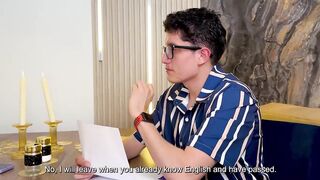 Round butt blond entreats her tongue trainer to pound her taut juicy cunt, I'll let u bang me if u educate me!