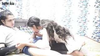 After Smokin' weed , enjoyable teen cutie made hunter Cum three times