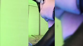 TRANS Latex Rabbit Schlong Tease – Shemale Insane Alice