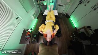 VR Conk: Slender Ginger April O'Neil Blows Leonardo's Large Schlong And Fucks Hard In TMNT Toon's Cosplay pt.1