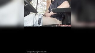 Caught?! Secret Masturbation in the Work Van - Risky Public Short