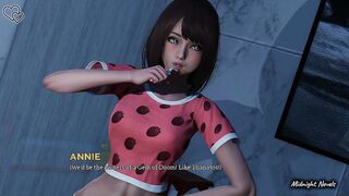 Eternum Adult Game Chapter 17- Annie giving thighjob