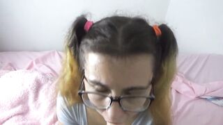 Stepdaddys little doxy gets mouth training