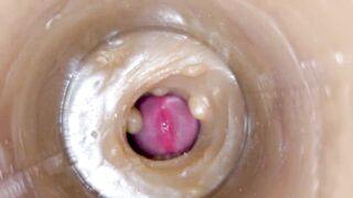 Massive ejaculatory dose of semen in Vagina Toy ASMR