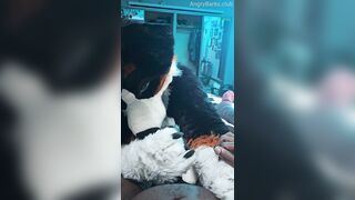 Yiff Puppy Voz makes a mess without SJ