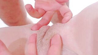 student groans with every penetration in her twat