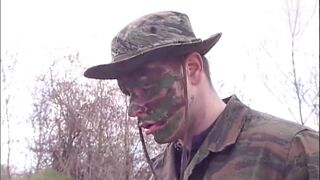 This Italian Floozy Sucks and Takes the Dicks of Four Hunters