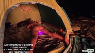MY WIFE IS IN THE TENT COME SCREW HER? REAL STRANGER AWAKENS DOXY TRIO PARTICULAR 10K SUBSCRIBERS