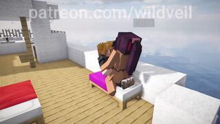 Bleach anime Yoruichi creampie Minecraft scene