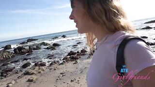 Fiona Peaches sucks that dick in the car and takes a hawt load later POV