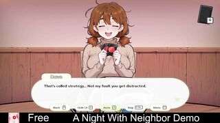 A Night With: Neighbour (Free Steam Demo Game) Visual Novel, 2D, Adult, Erotic, Manga, NSFW, Romance, Sandbox, game