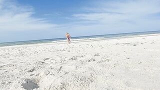 walking to the beach